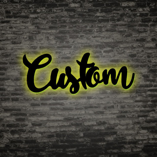 Custom Metal Sign, Metal Signs Personalized, Personalized Metal Sign, Outdoor Signs,Interior Wall Art,LED Sign