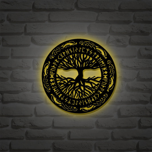 Viking decorations Viking metal wall art Scandinavian decorations black Scandinavian Viking rune amulet symbol for men home office room