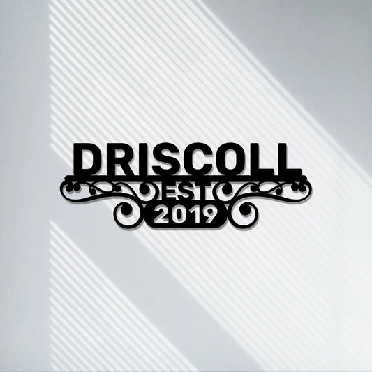 Custom Metal Sign, Personalized Metal Sign, Metal Signs Personalized, Outdoor Signs, Family Name Sign Metal, Last Name Metal Sign, Est Sign