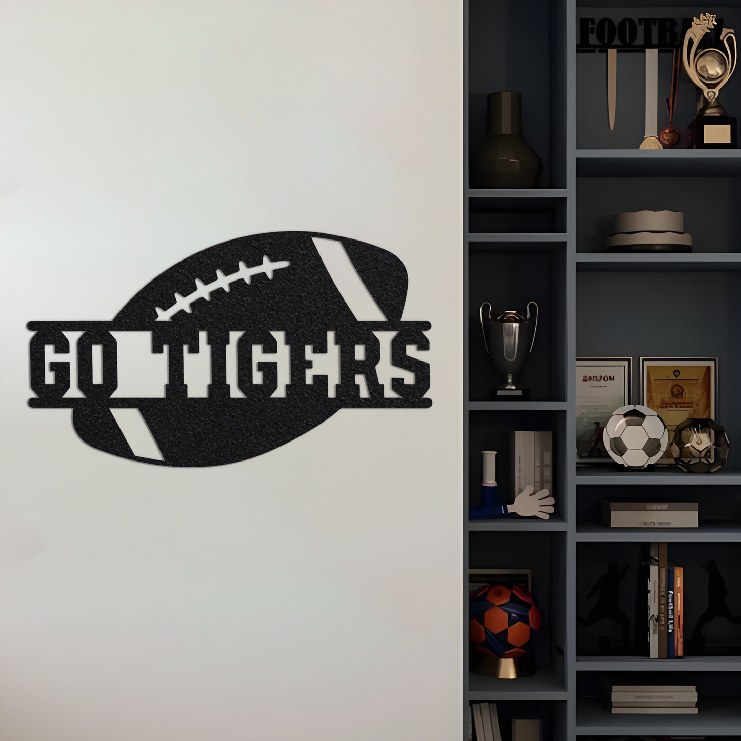 Personalized Football Metal Garden Flag, Football Garden Flag, Custom Football, Football Sign, School Spirit Garden Flag, Football Player