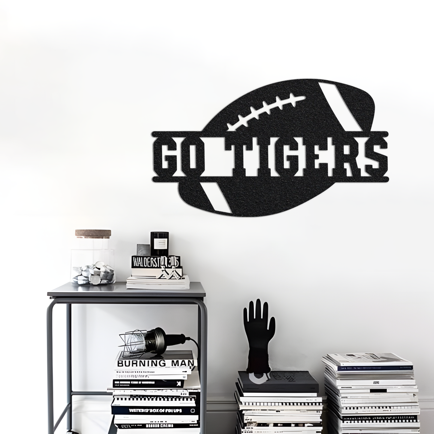 Personalized Football Metal Garden Flag, Football Garden Flag, Custom Football, Football Sign, School Spirit Garden Flag, Football Player