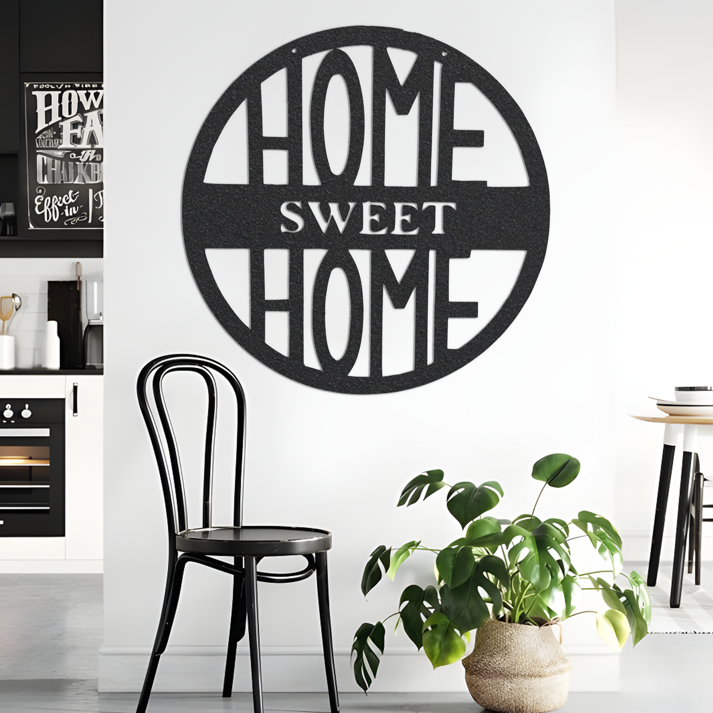 Home Sweet Home Metal Door Hanger, Home Sweet Home Sign, Door Hanger Home, Home Sign, Sign for Home, Housewarming, Home Outdoor Sign