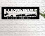 Custom metal Cattle Drive wall art or Metal Driveway topper