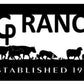 Custom metal Cattle or Sheep wall art or Metal Driveway topper