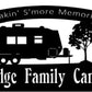 Personalized, metal CAMPER sign with CAMPER and campfire