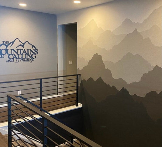 The MOUNTAINS are Calling and I MUST GO metal art