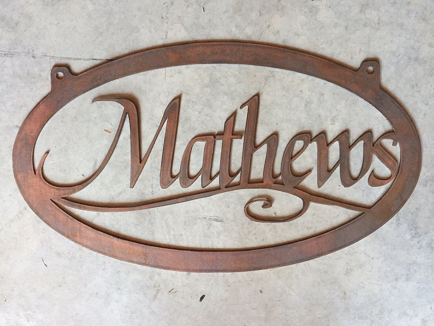 CUSTOM metal sign, sign with your name