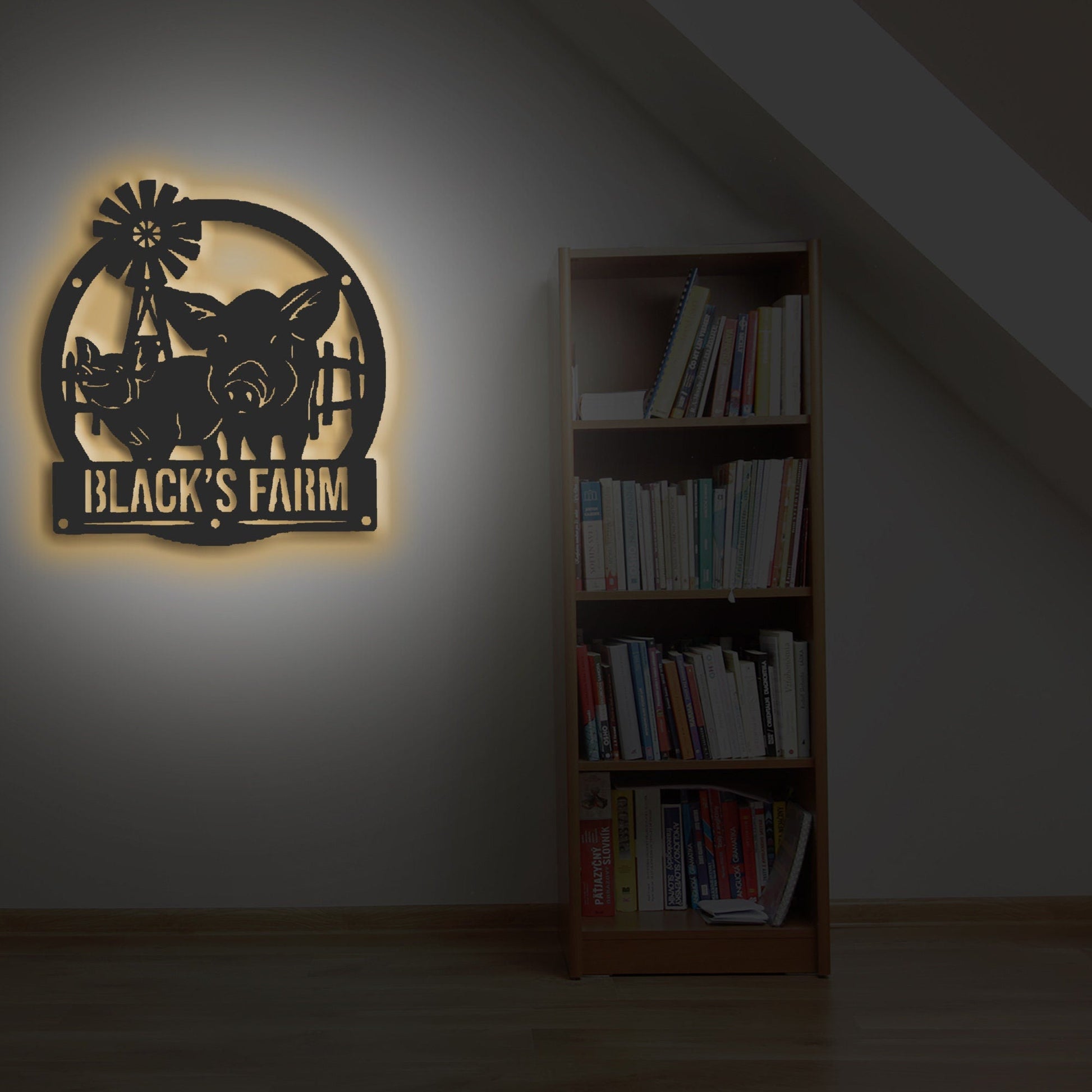 Custom Pigmetal Farm Metal Sign, Custom Pig Farm Sign, Custom Bbq Pig Farmhouse Decor, Farmer Name Sign,farmer Gift