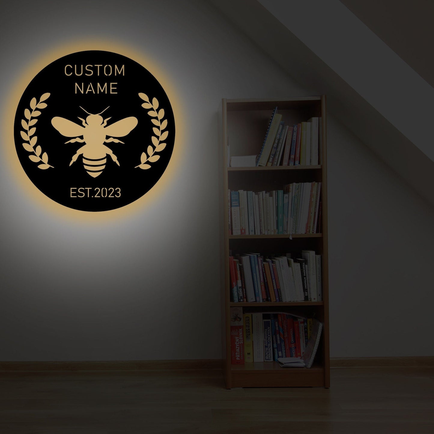 Customizable Bee Metal Signs, Outdoor Decor, Beekeeper, Porch Patio, Garden Yard Decor, Bee Decor, Metal Wall Art, Gifts For Bee Lovers