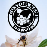 Customized Bees, Metal Shapes, Metal Art, Wall Decor, Garden Decor, Garden Decorations, Metal Wall Art, Outdoor Decor, Gifts For Bee Lovers