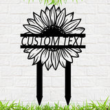 Customizable Metal Sunflower Signs, Garden Stakes Metal, Outdoor Decor, Yard Signs, Home Decorations, Metal Art Decor, Unique Gifts