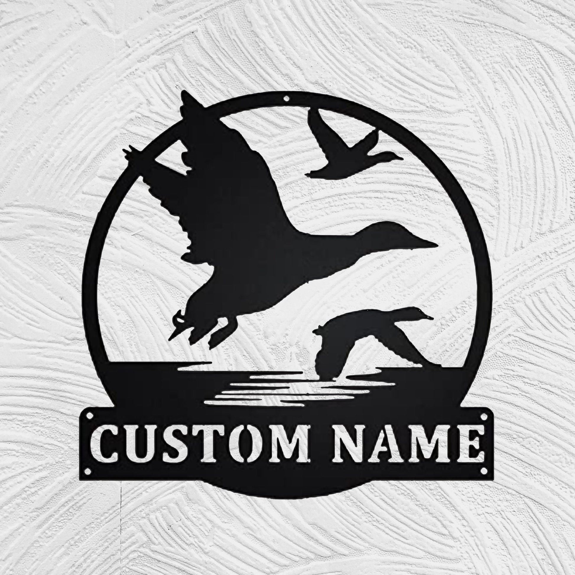 Custom Metal Duck Sign, Farm Duck Metal Sign, Custom Indoor Outdoor Duck Farm Sign, Custom Fly Duck Sign, Home Decor