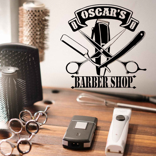 Personalized Hair Stylist Business Name Sign, Barber Shop Wall Decor, Custom Hair Salon Metal Wall Art, Stylist Room Decor, Barber Shop Art