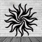 Personalized metal wall art / wacky sun decoration / sun metal art / garden decoration / outdoor wall decoration porch decoration / LED Sign