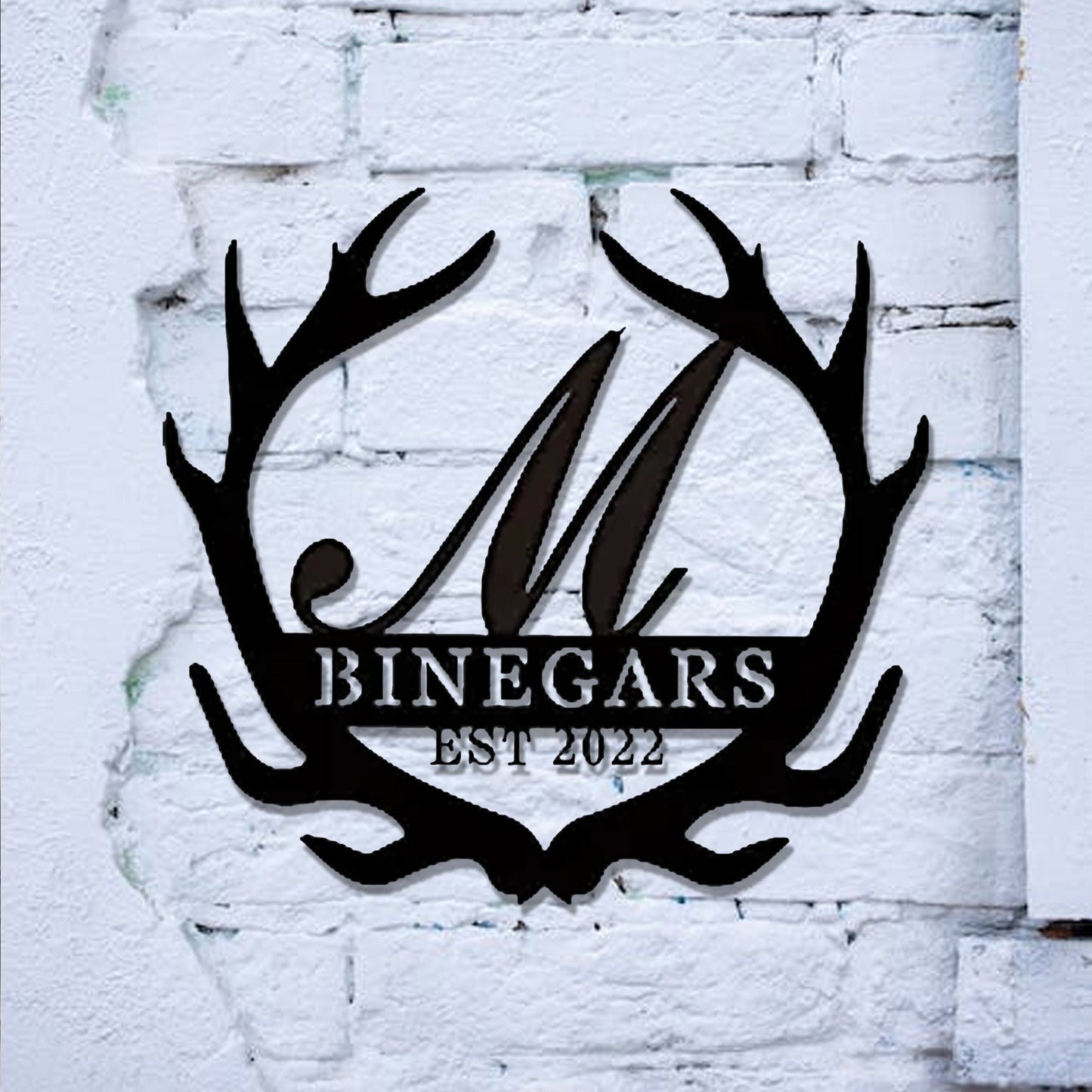 Personalized Last Name Sign, Custom Metal Name Sign, plit Letter Name Sign, Door Hanger, Outdoor Metal Sign, Wedding Gift, Monogram, LEDWall lamp