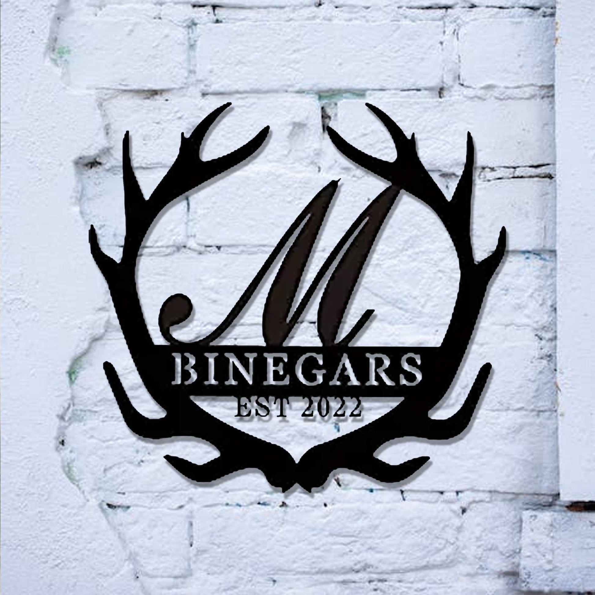 Personalized Last Name Sign, Custom Metal Name Sign, plit Letter Name Sign, Door Hanger, Outdoor Metal Sign, Wedding Gift, Monogram, LEDWall lamp