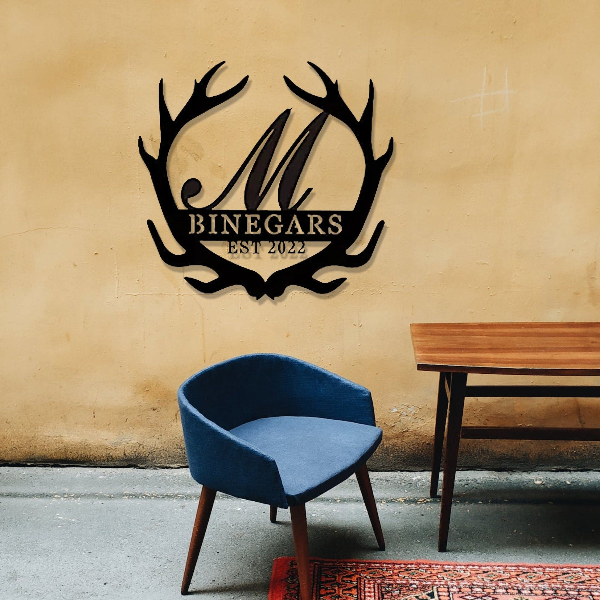 Personalized Last Name Sign, Custom Metal Name Sign, plit Letter Name Sign, Door Hanger, Outdoor Metal Sign, Wedding Gift, Monogram, LEDWall lamp