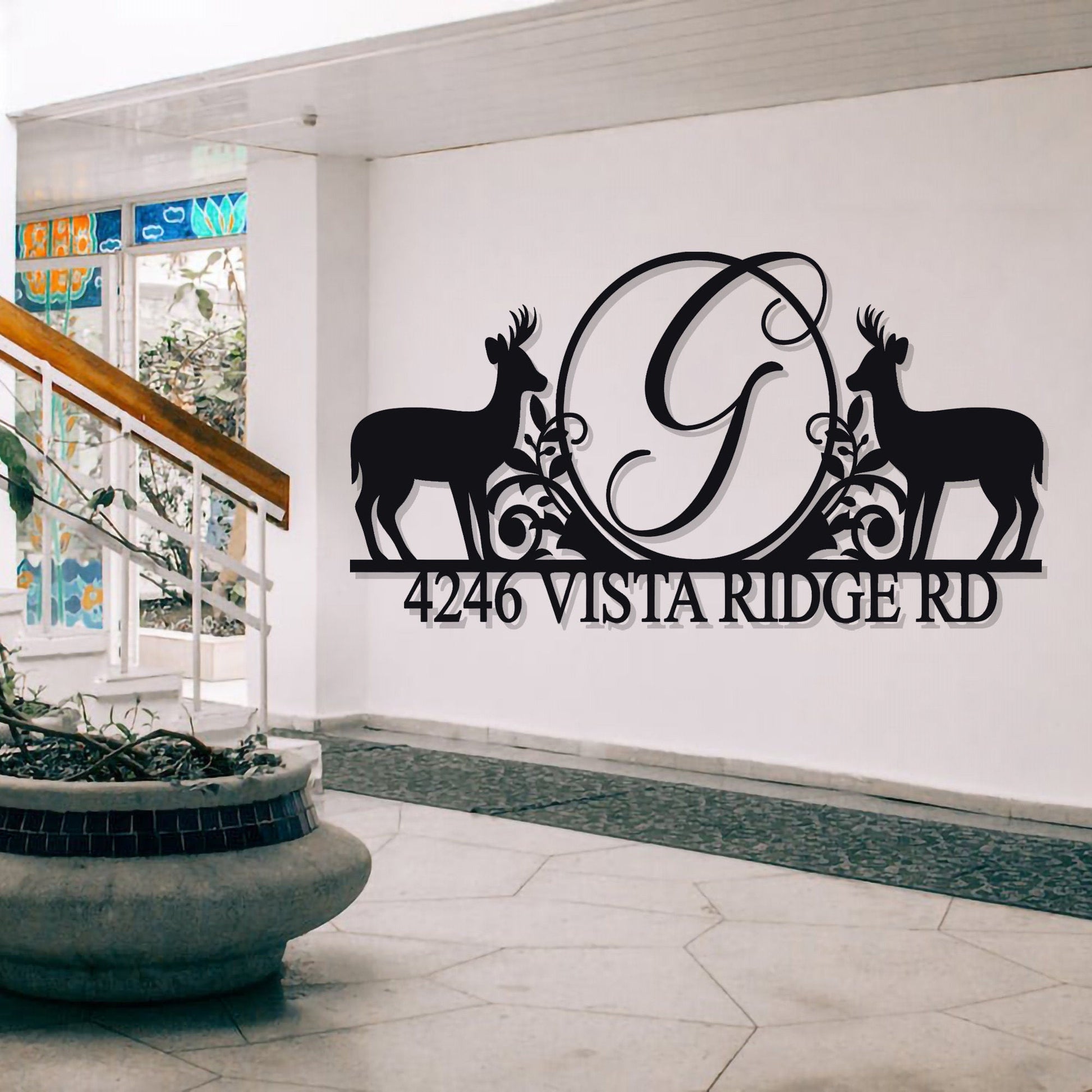 Custom Metal Address Sign/Personalized Outdoor Address Sign/Metal House Number Sign/ Street Address Sign/Housewarming/LED Light Sign