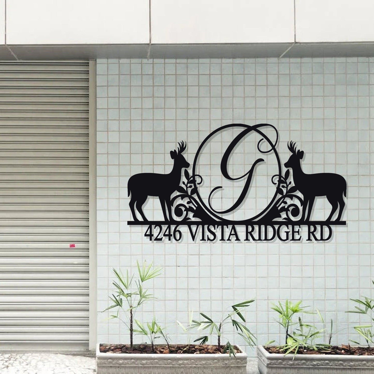 Custom Metal Address Sign/Personalized Outdoor Address Sign/Metal House Number Sign/ Street Address Sign/Housewarming/LED Light Sign