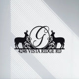 Custom Metal Address Sign/Personalized Outdoor Address Sign/Metal House Number Sign/ Street Address Sign/Housewarming/LED Light Sign