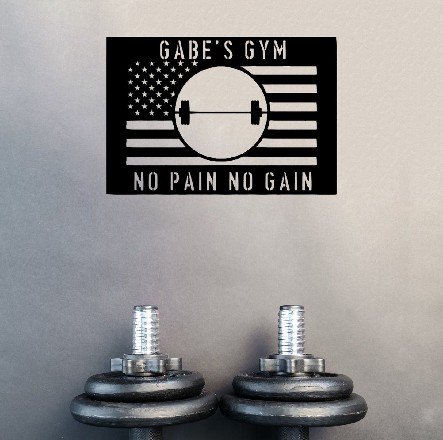 Custom Gym Name Metal, Gym Sign, Bedroom Wall Hanging, Living Room Hanging, Metal Decorations, Custom Crafts, Handmade Signs, Great Gifts