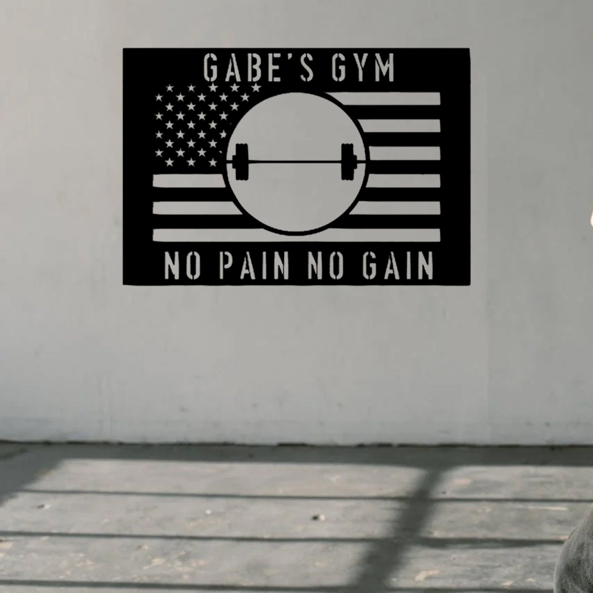 Custom Gym Name Metal, Gym Sign, Bedroom Wall Hanging, Living Room Hanging, Metal Decorations, Custom Crafts, Handmade Signs, Great Gifts