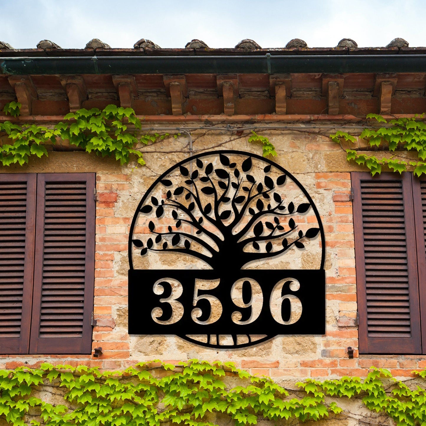 Address Plaque, Metal Address Plaque, Address Sign, Metal Address Sign, Number Sign, Outdoor Sign, House Number Sign, House Sign,Wall lamps