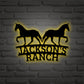 Custom Horse Metal Ranch Sign,Horse Barn Sign,Farmhouse Decor,Outdoor Family Name Sign,Fence,Metal Sign,Custom Metal Ranch Sign,LED Sign