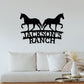 Custom Horse Metal Ranch Sign,Horse Barn Sign,Farmhouse Decor,Outdoor Family Name Sign,Fence,Metal Sign,Custom Metal Ranch Sign,LED Sign