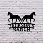 Custom Horse Metal Ranch Sign,Horse Barn Sign,Farmhouse Decor,Outdoor Family Name Sign,Fence,Metal Sign,Custom Metal Ranch Sign,LED Sign