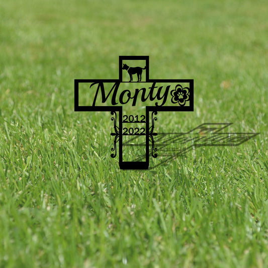 Personalized dog memorial pet sign, dog house, hand-made pet monument, garden decoration sign, dog grave sign