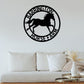 Customizable Horse Sign, Horse Wall Art, Outdoor Farm Decorations, Metal Decorations, Custom Crafts, Handmade Signs, Gifts For Friends