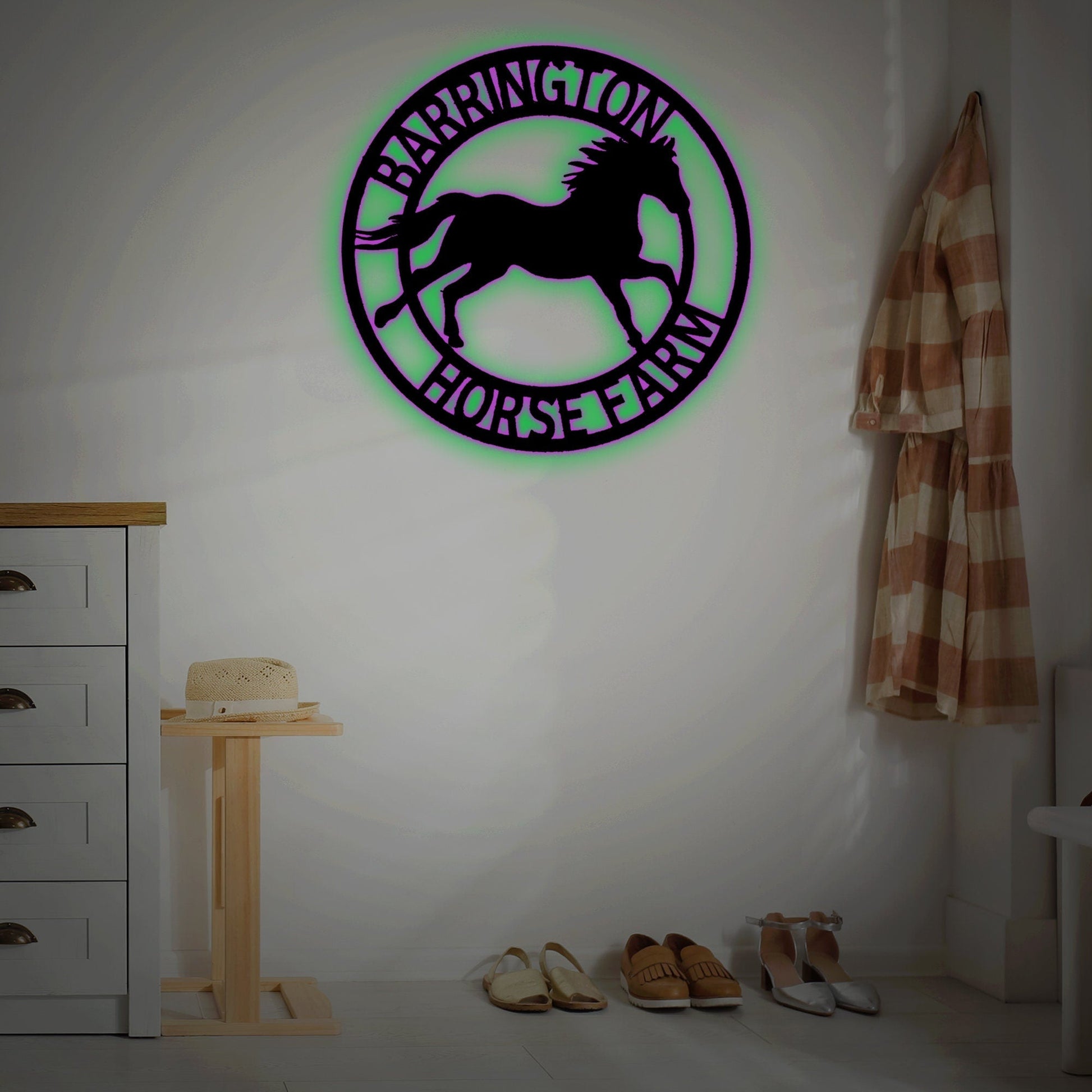 Customizable Horse Sign, Horse Wall Art, Outdoor Farm Decorations, Metal Decorations, Custom Crafts, Handmade Signs, Gifts For Friends