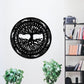 Viking decorations Viking metal wall art Scandinavian decorations black Scandinavian Viking rune amulet symbol for men home office room
