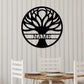 Tree Of Life Personalized Metal Sign/Indoor Outdoor Metal Wall Decor Sign/Custom Family Name Sign/Tree Monogram /Housewarming Gift/LED Sign