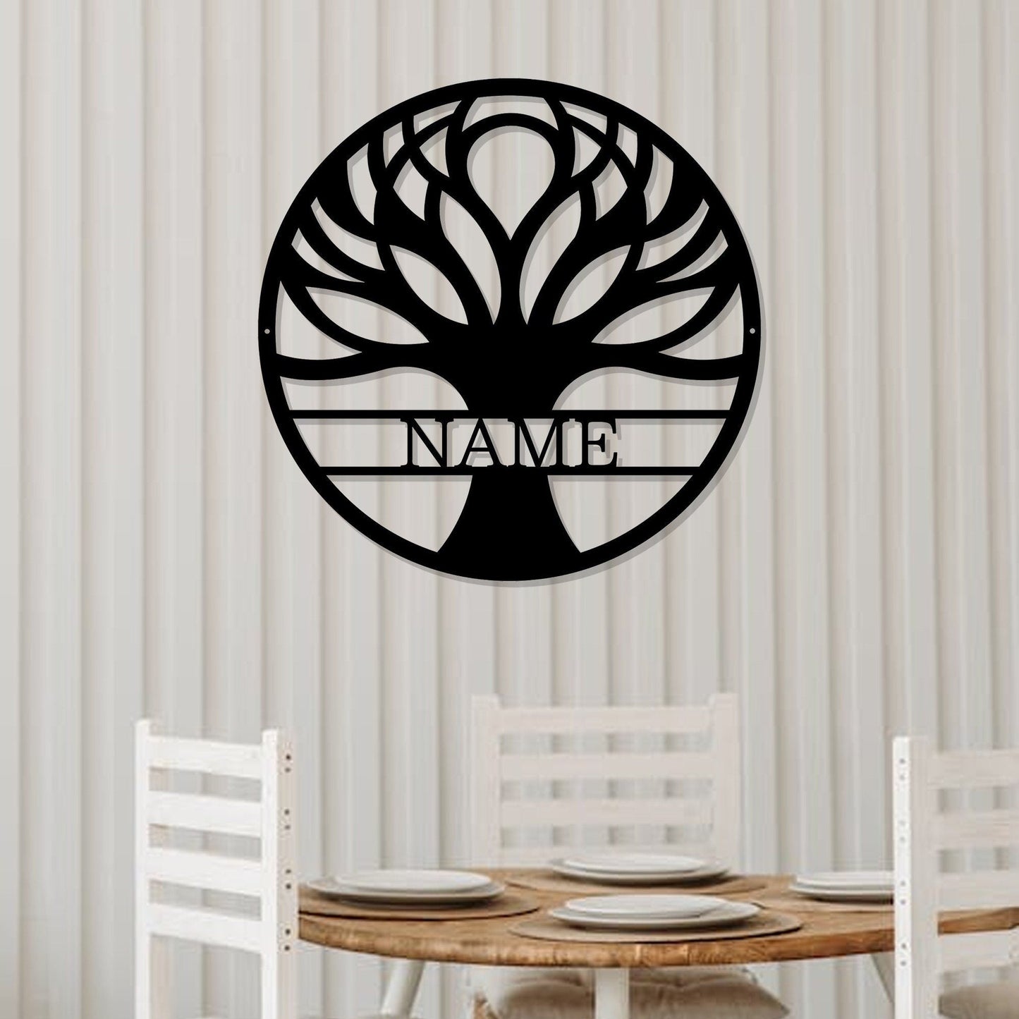 Tree Of Life Personalized Metal Sign/Indoor Outdoor Metal Wall Decor Sign/Custom Family Name Sign/Tree Monogram /Housewarming Gift/LED Sign
