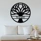 Tree Of Life Personalized Metal Sign/Indoor Outdoor Metal Wall Decor Sign/Custom Family Name Sign/Tree Monogram /Housewarming Gift/LED Sign
