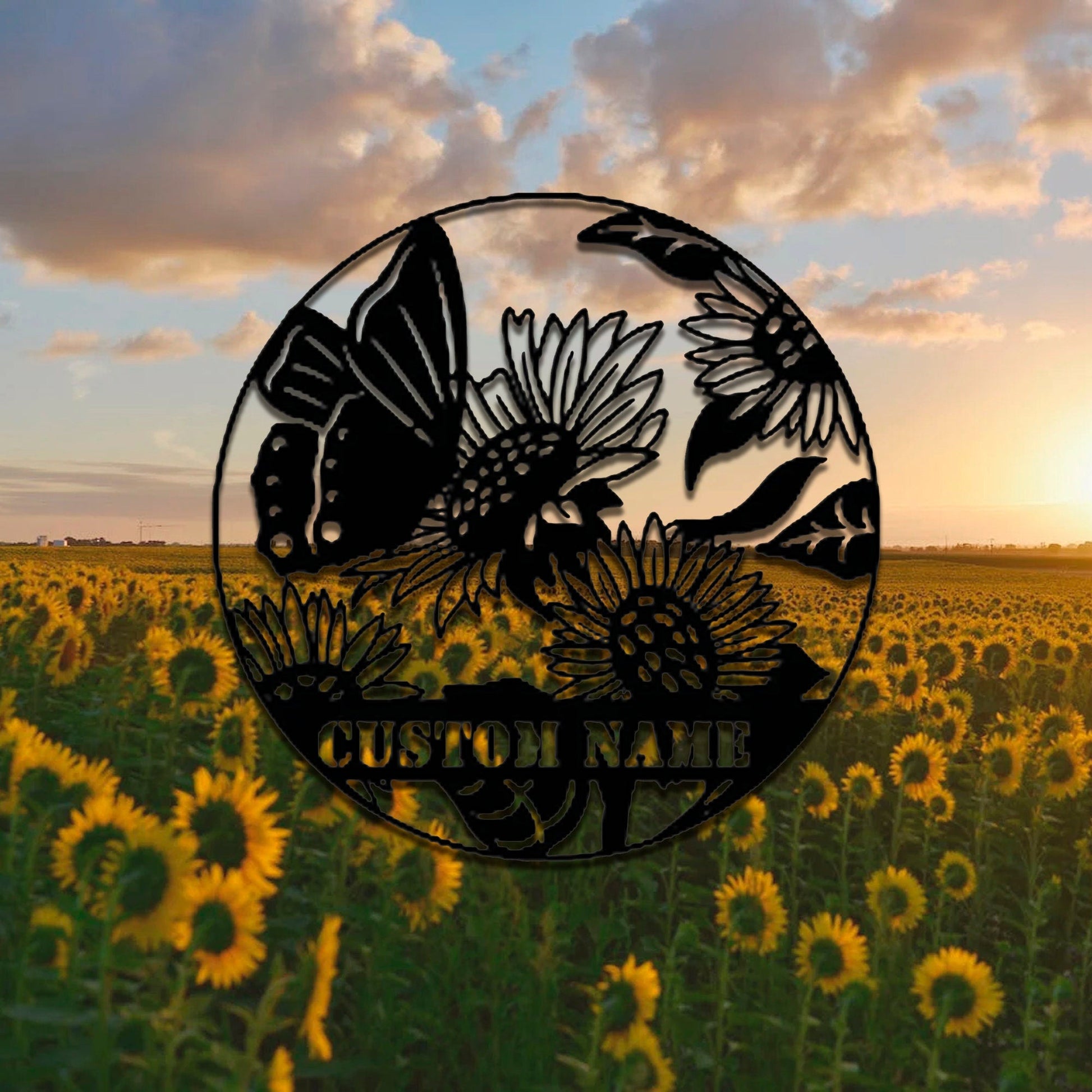 Sunflower Metal Wall Decor, Metal Flower Wall Art, Sunflower Home Decor, Livingroom Decor, Housewarming Gift, LED Sign