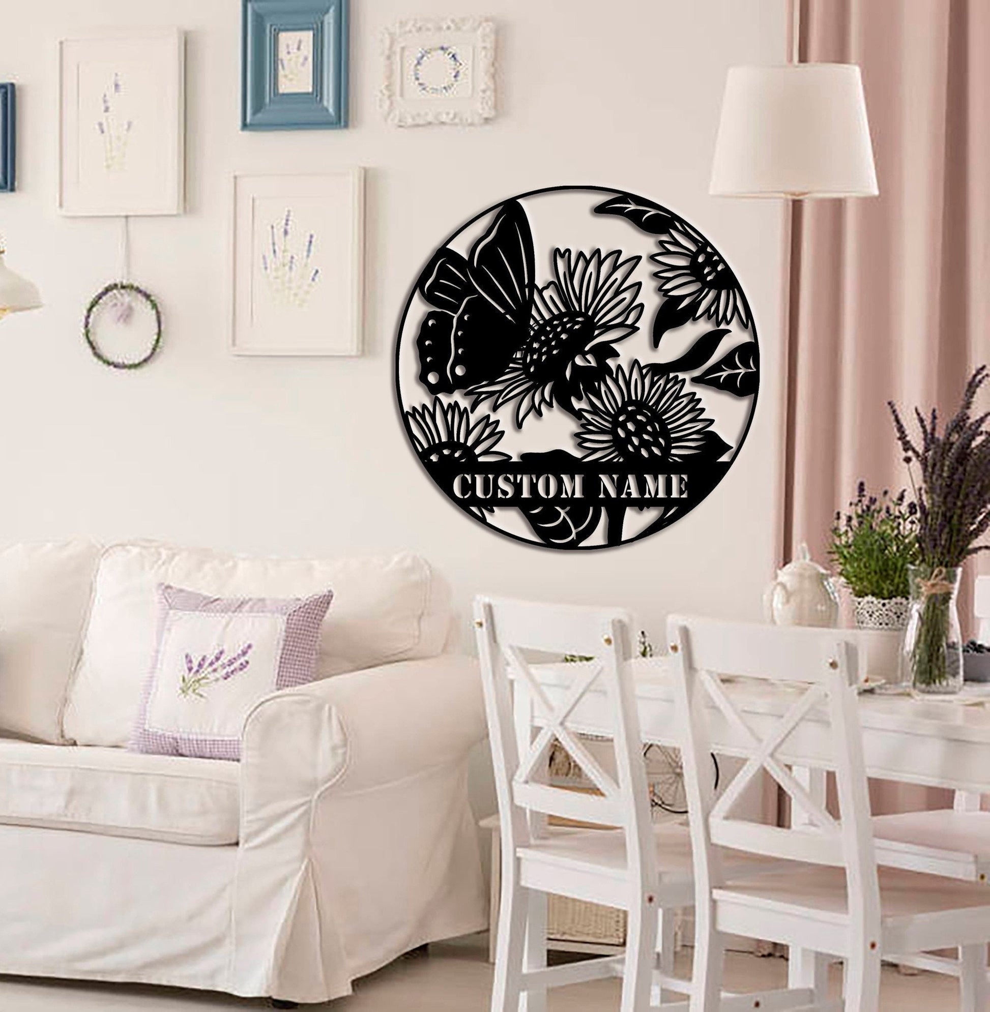 Sunflower Metal Wall Decor, Metal Flower Wall Art, Sunflower Home Decor, Livingroom Decor, Housewarming Gift, LED Sign