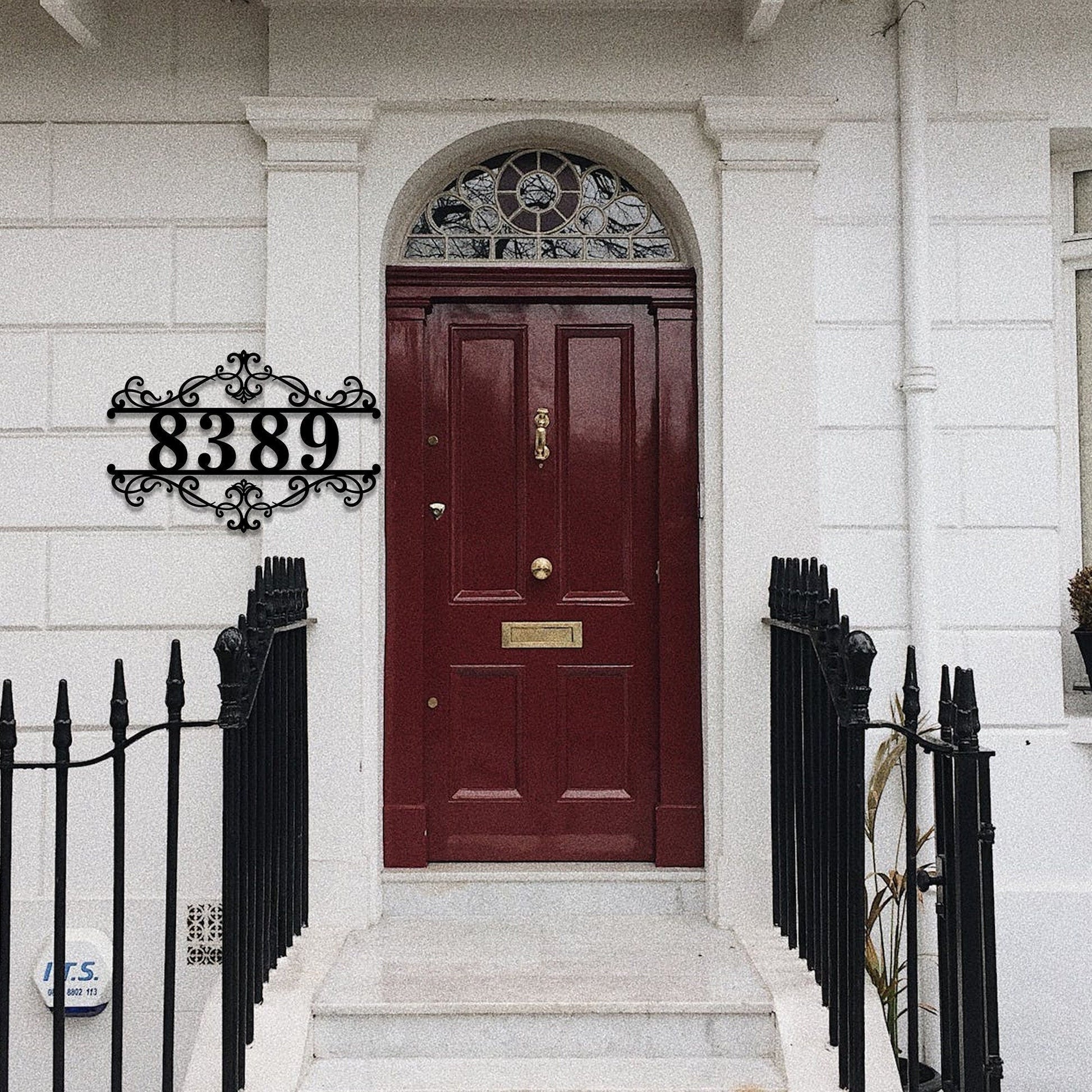 Custom name address metal signs, personalized address door signs, medieval vintage address signs, LED lighted address signs