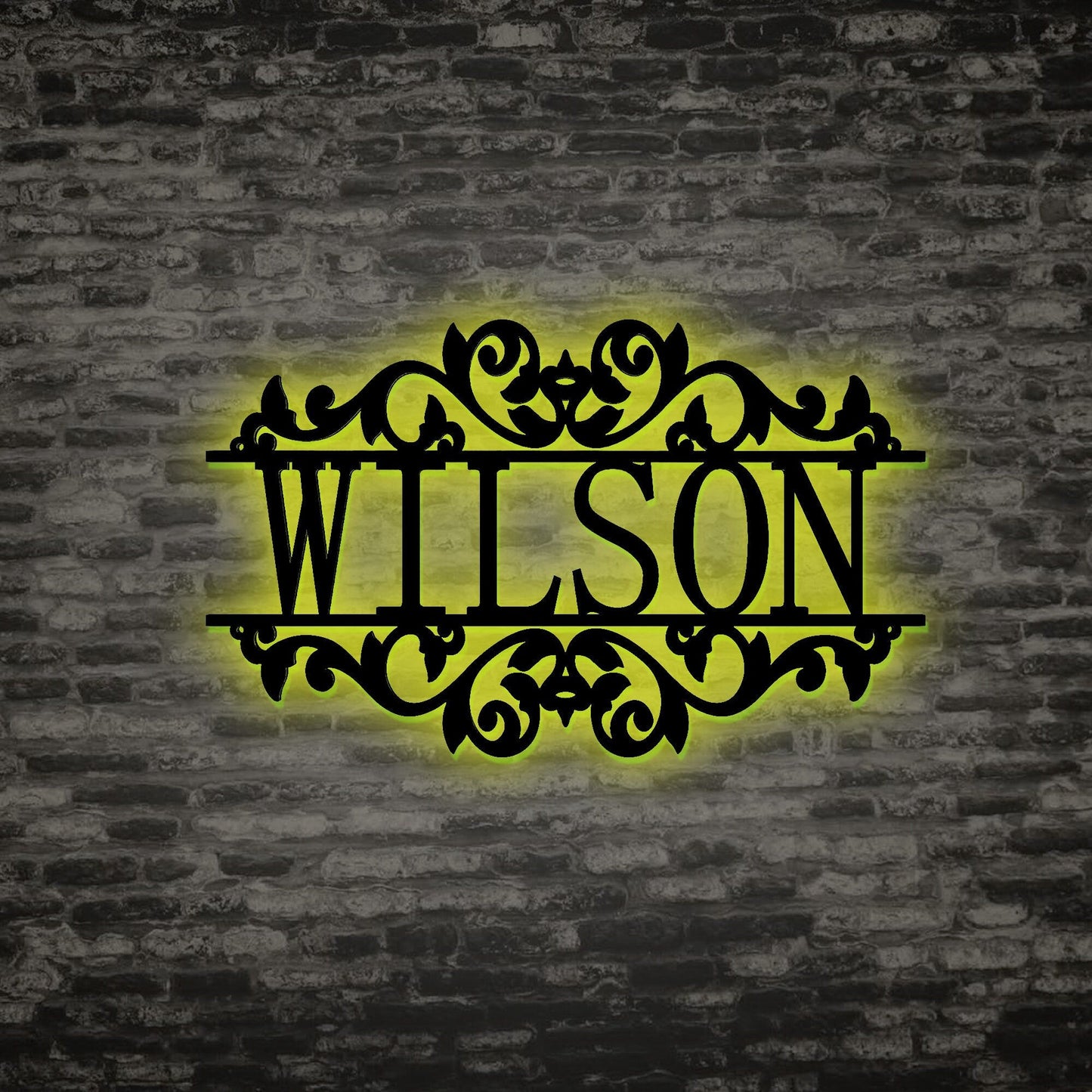 Personalized Metal Name Sign Outdoor Wall Hanging Family Name Sign Alphabet Garden Front Door Wall Art Decoration Housewarming Holiday Gift