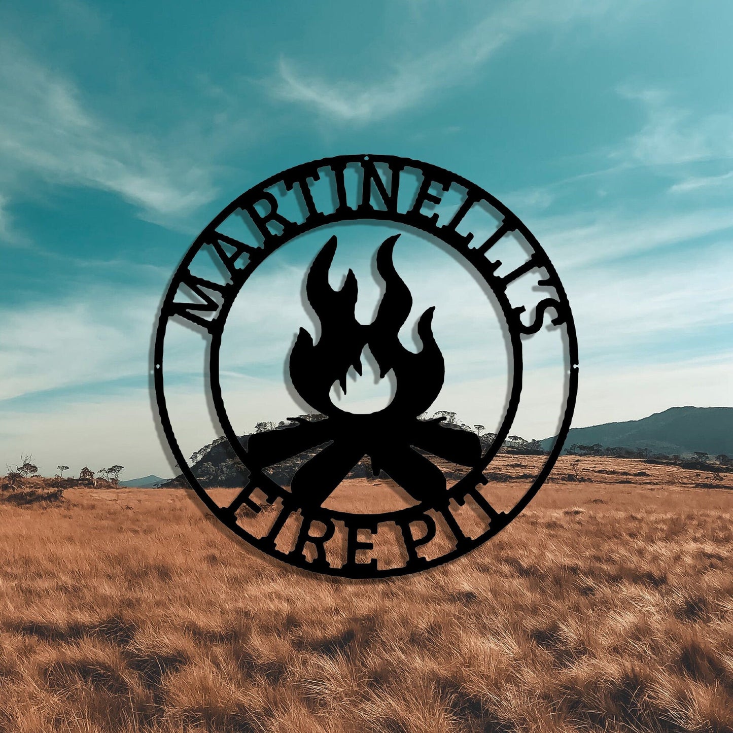 Custom Metal Outdoor Signs|Personalized Campfire Signs|Campers Decoration|Outdoor Decorative Cabin Signs|Campground Signs|LED Lighted Signs