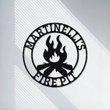 Custom Metal Outdoor Signs|Personalized Campfire Signs|Campers Decoration|Outdoor Decorative Cabin Signs|Campground Signs|LED Lighted Signs