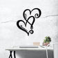 Personalized Infinity Heart Metal Wall Decor Art/customized heart-shaped metal sign/family name metal sign/holiday anniversary gift/LED sign