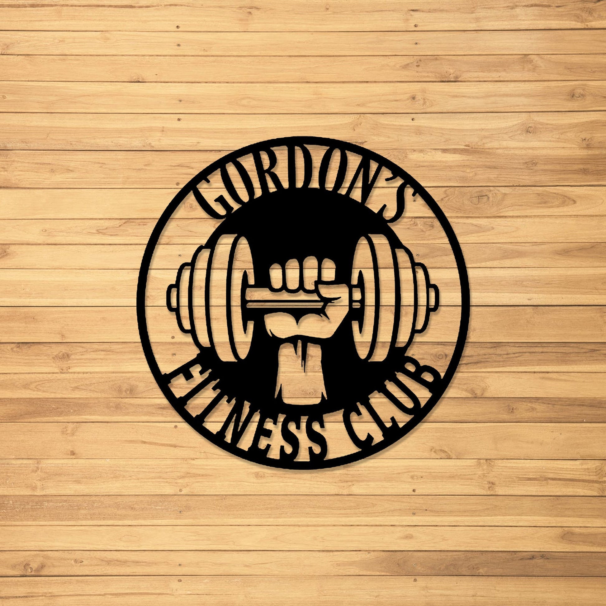 Custom Gym Metal Sign - Home Gym Sign - Cross Fit Sign - Weight Lifting Sign - Fitness Center Sign - Gym Coach Gift - LED Sign