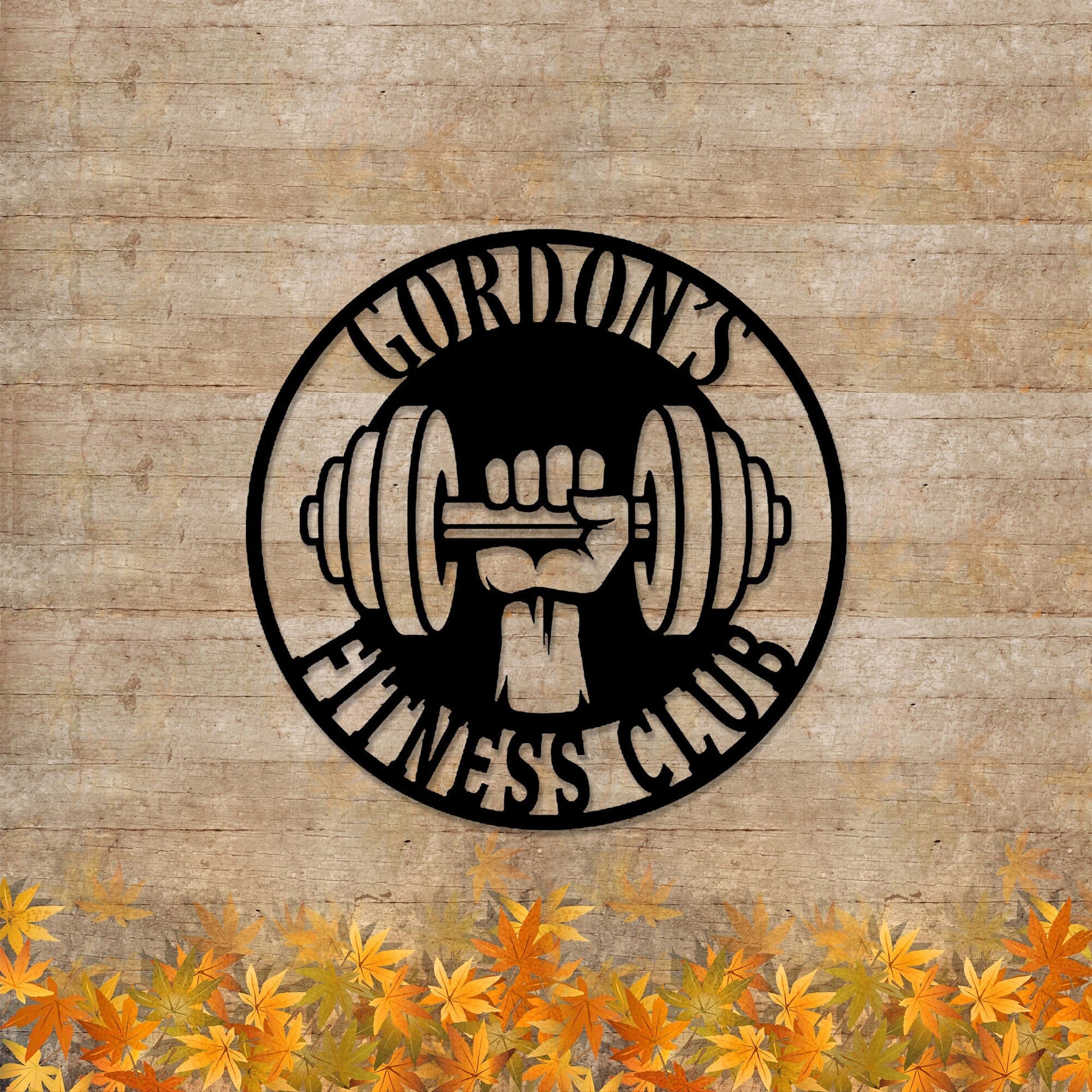 Custom Gym Metal Sign - Home Gym Sign - Cross Fit Sign - Weight Lifting Sign - Fitness Center Sign - Gym Coach Gift - LED Sign