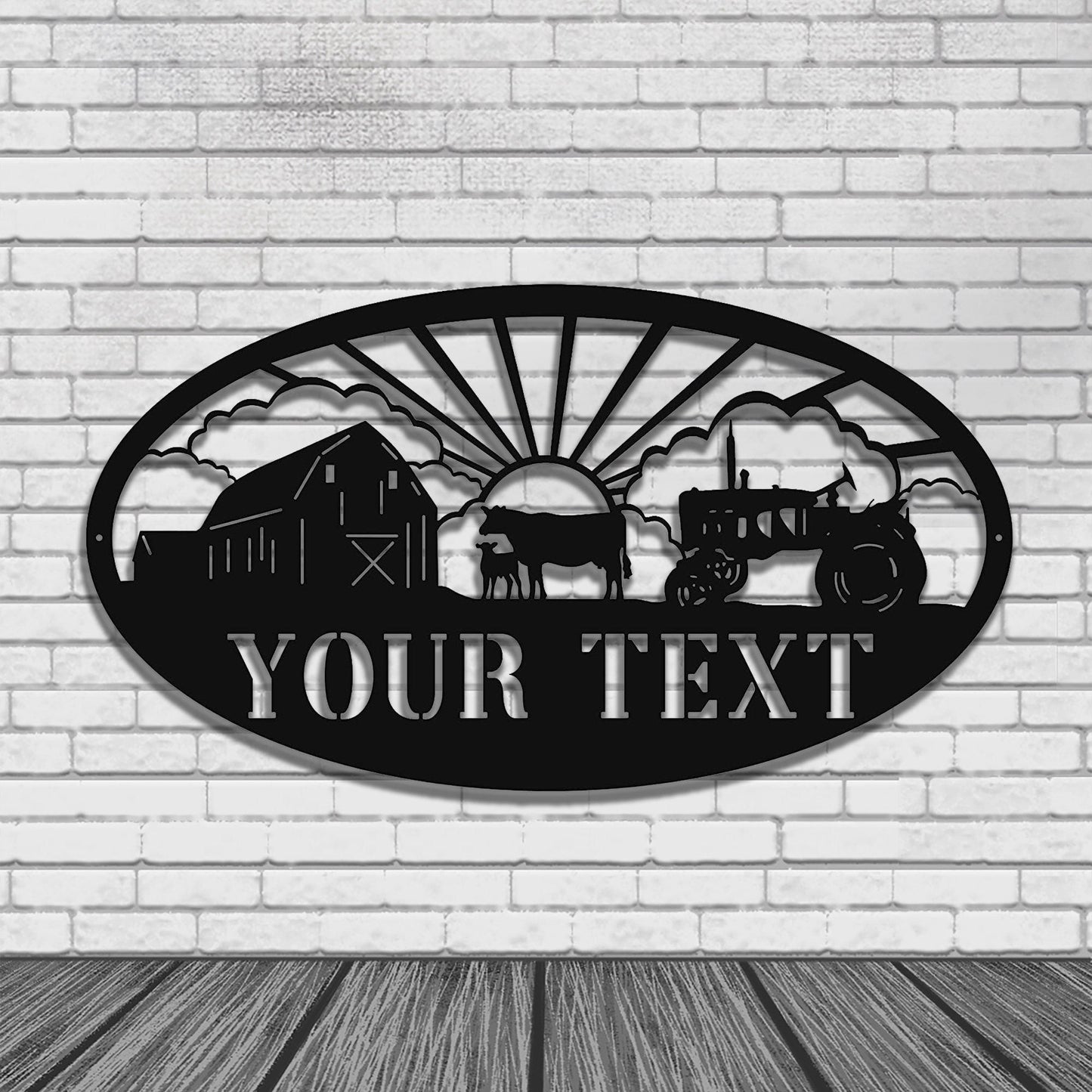 Custom Metal Farm Sign | Metal Sign for farmer| Farmhouse | Family Name Sign |farmers' gifts| Home Decor | Minimalist|Harvest|LED Sign