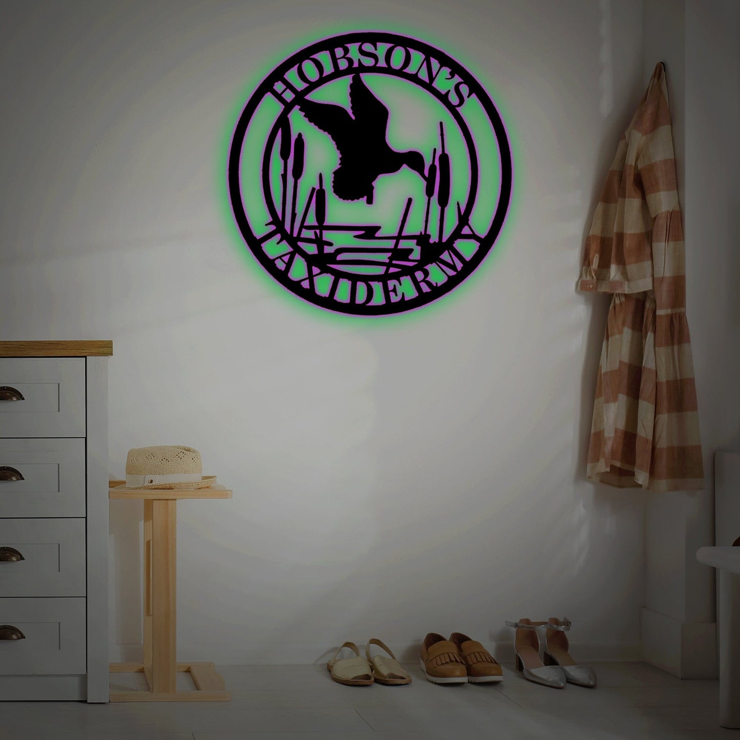 Custom Duck Name Metal, Art Sign, Bedroom Wall Hanging, Living Room Hanging, Metal Decorations, Custom Crafts, Handmade Signs, Great Gifts