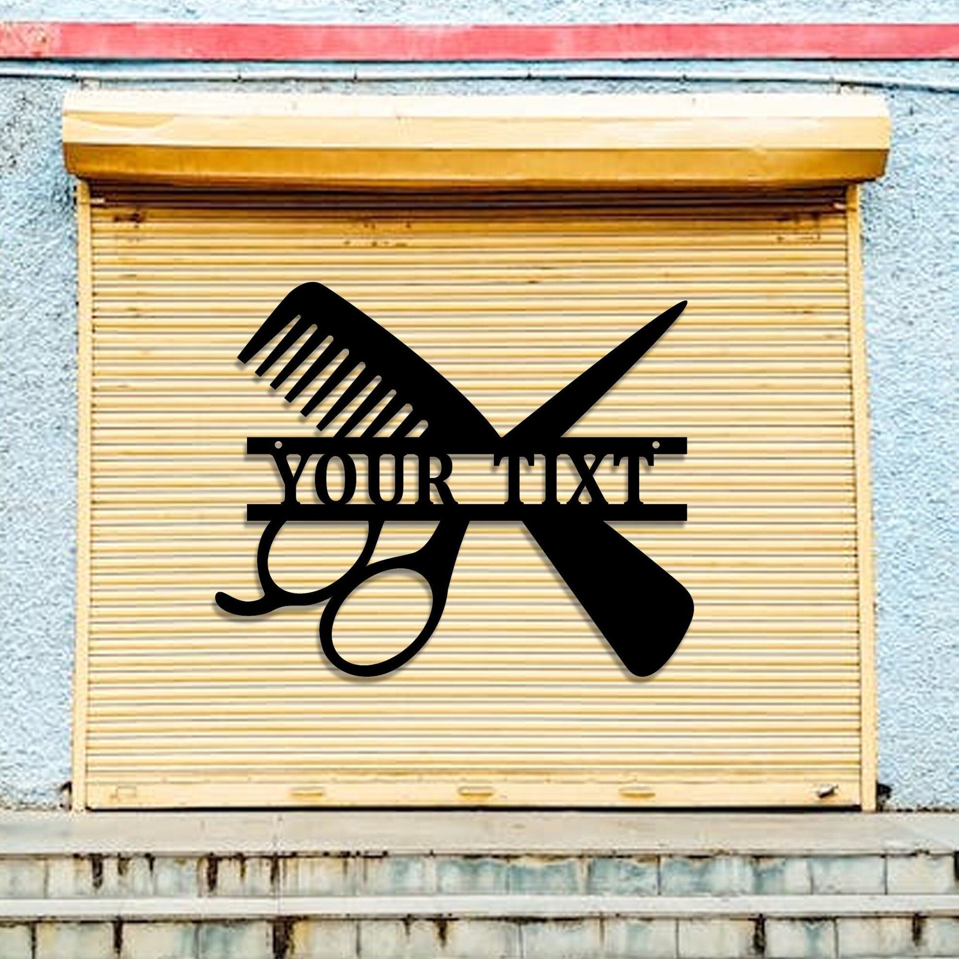 Custom Metal Hair Stylist Sign,Hair And Nail Salon Personalized Metal Sign,Custom Name Sign,Hair Stylist Gift,Cosmetologist Gift,LED Sign