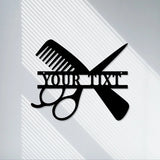 Custom Metal Hair Stylist Sign,Hair And Nail Salon Personalized Metal Sign,Custom Name Sign,Hair Stylist Gift,Cosmetologist Gift,LED Sign